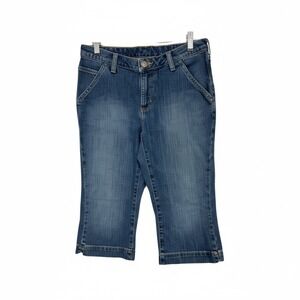 Carhartt Womens Denim Capris Size 8 Mid Rise Blue Jeans 30 inch waist